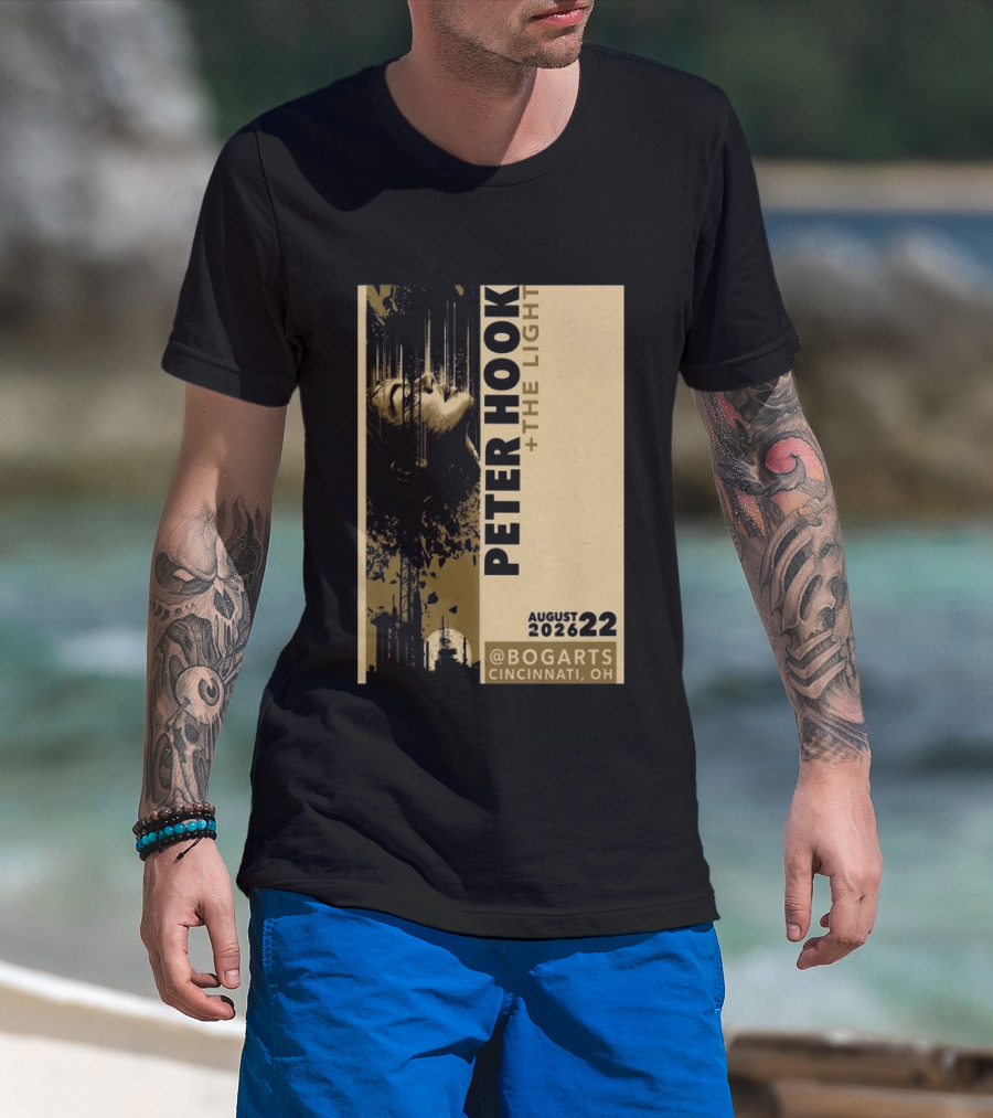Peter Hook And The Light Live At Bogarts Cincinnati 2026 T-Shirt
