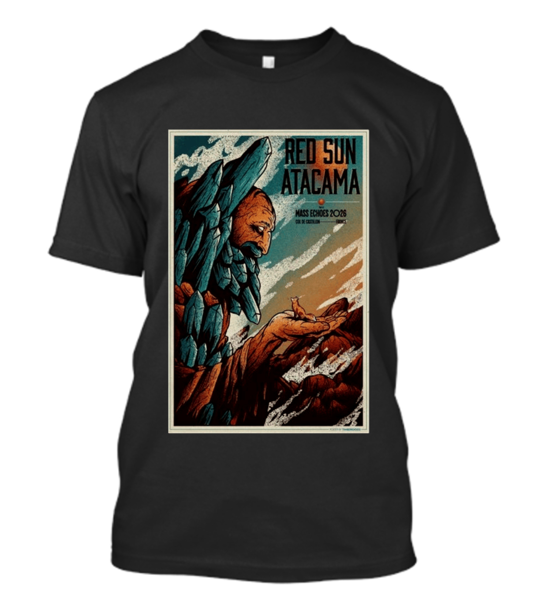 Red Sun Atacama Mass Echoes 2026 Col De Castillon Event T-Shirt