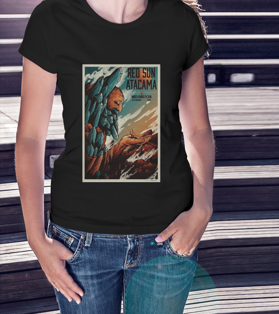 Red Sun Atacama Mass Echoes 2026 Col De Castillon Event T-Shirt