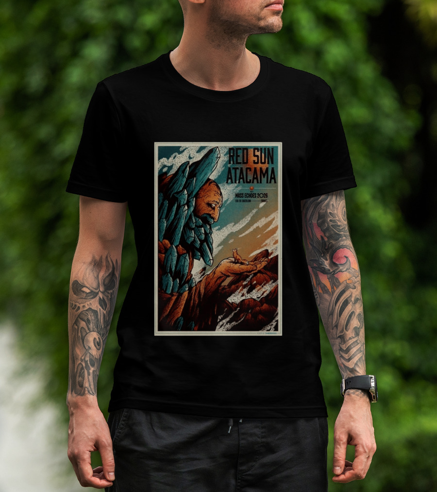 Red Sun Atacama Mass Echoes 2026 Col De Castillon Event T-Shirt