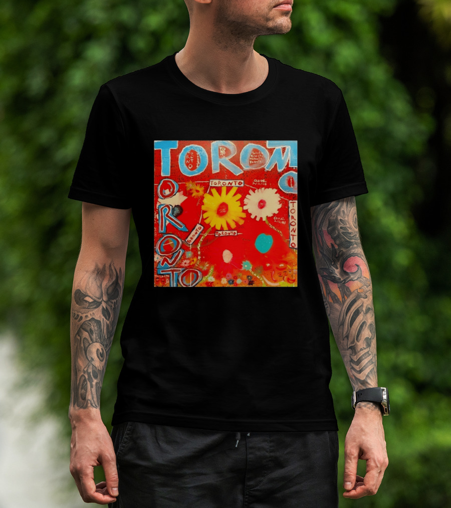 Toronto Floral By Ceare Painting Colorful Flowers T-Shirt