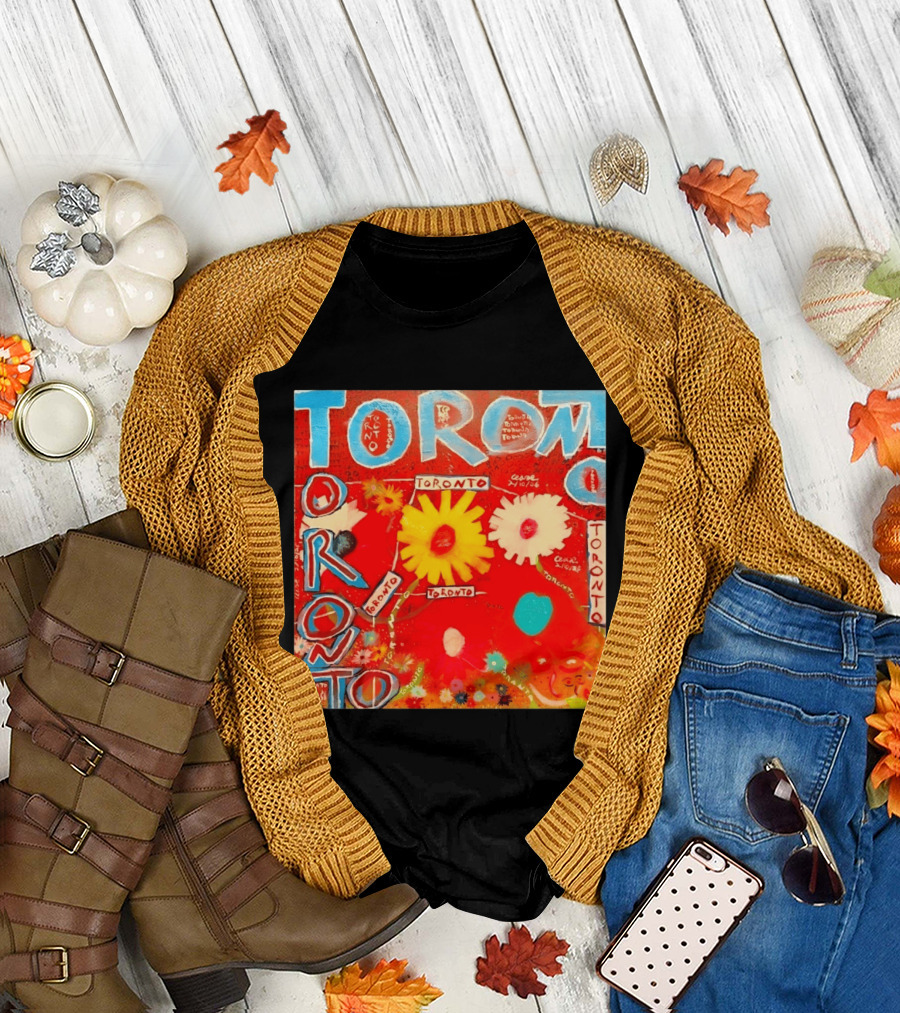 Toronto Floral By Ceare Painting Colorful Flowers T-Shirt