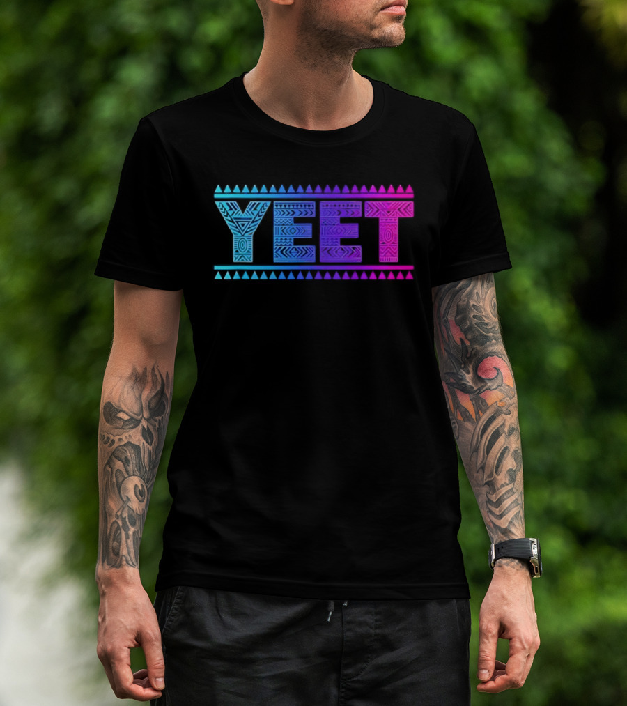 YEET Tribal Slang Gradient T-Shirt