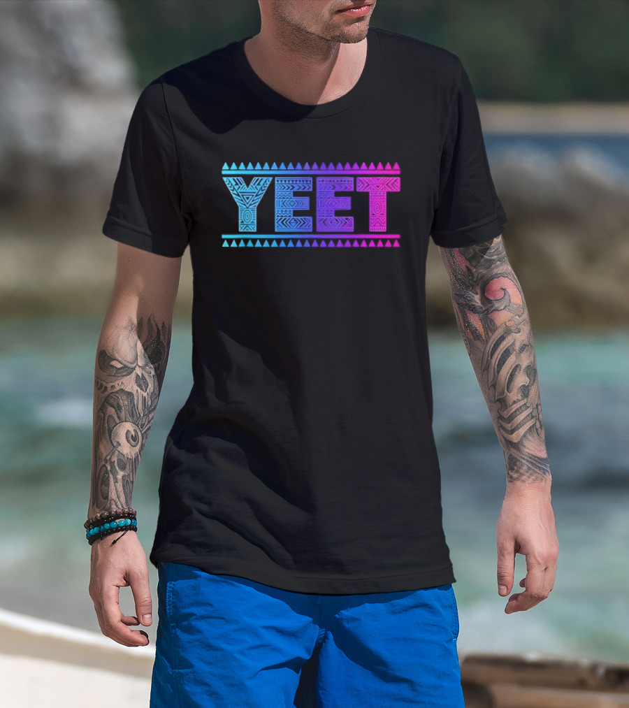 YEET Tribal Slang Gradient T-Shirt