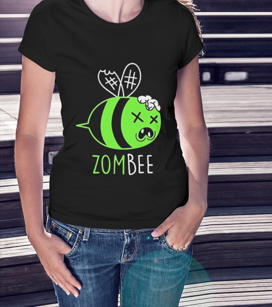 Zombee Brainy Undead Insect Horror Bee T-Shirt