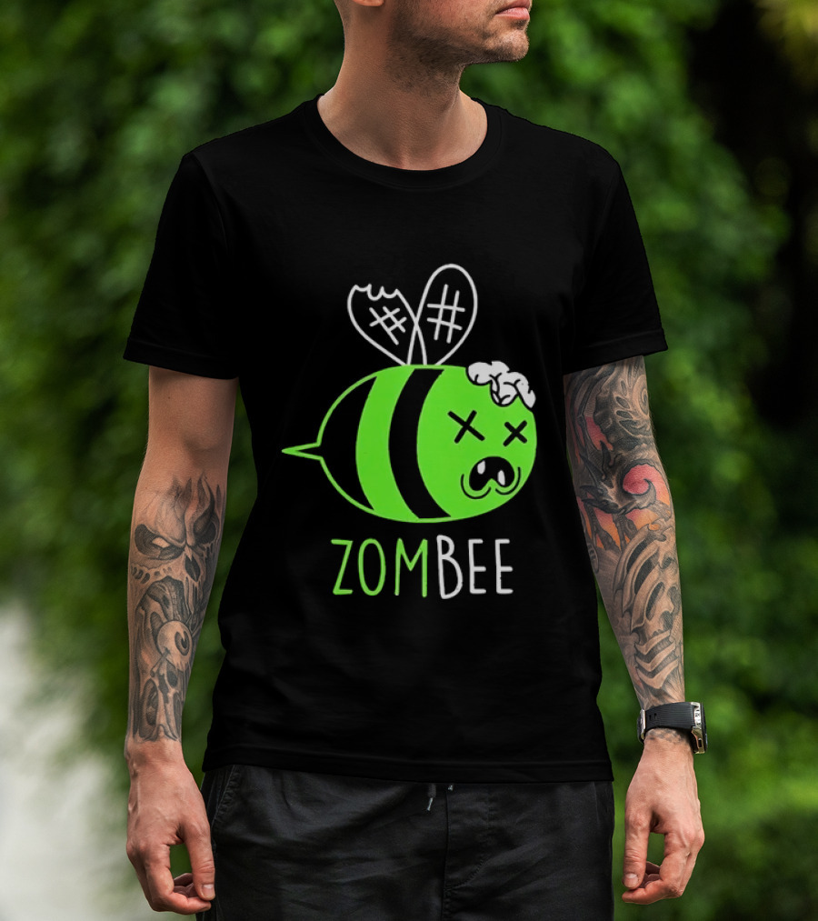 Zombee Brainy Undead Insect Horror Bee T-Shirt
