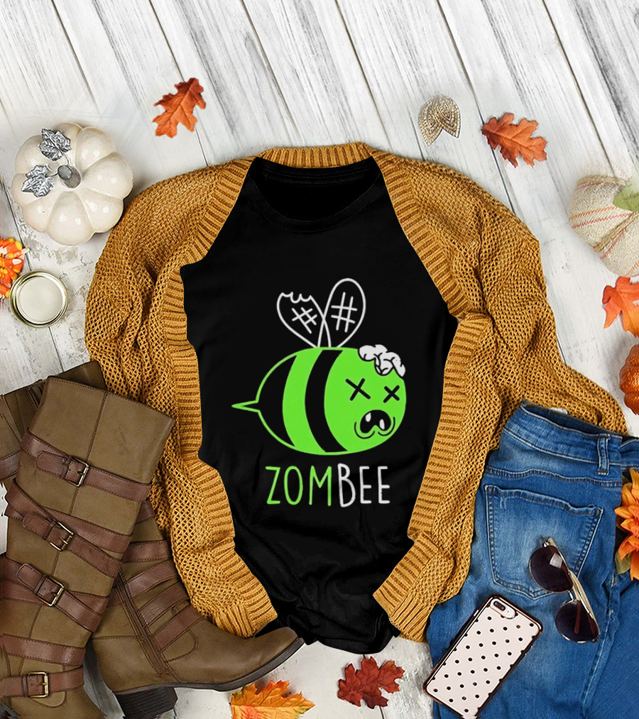 Zombee Brainy Undead Insect Horror Bee T-Shirt