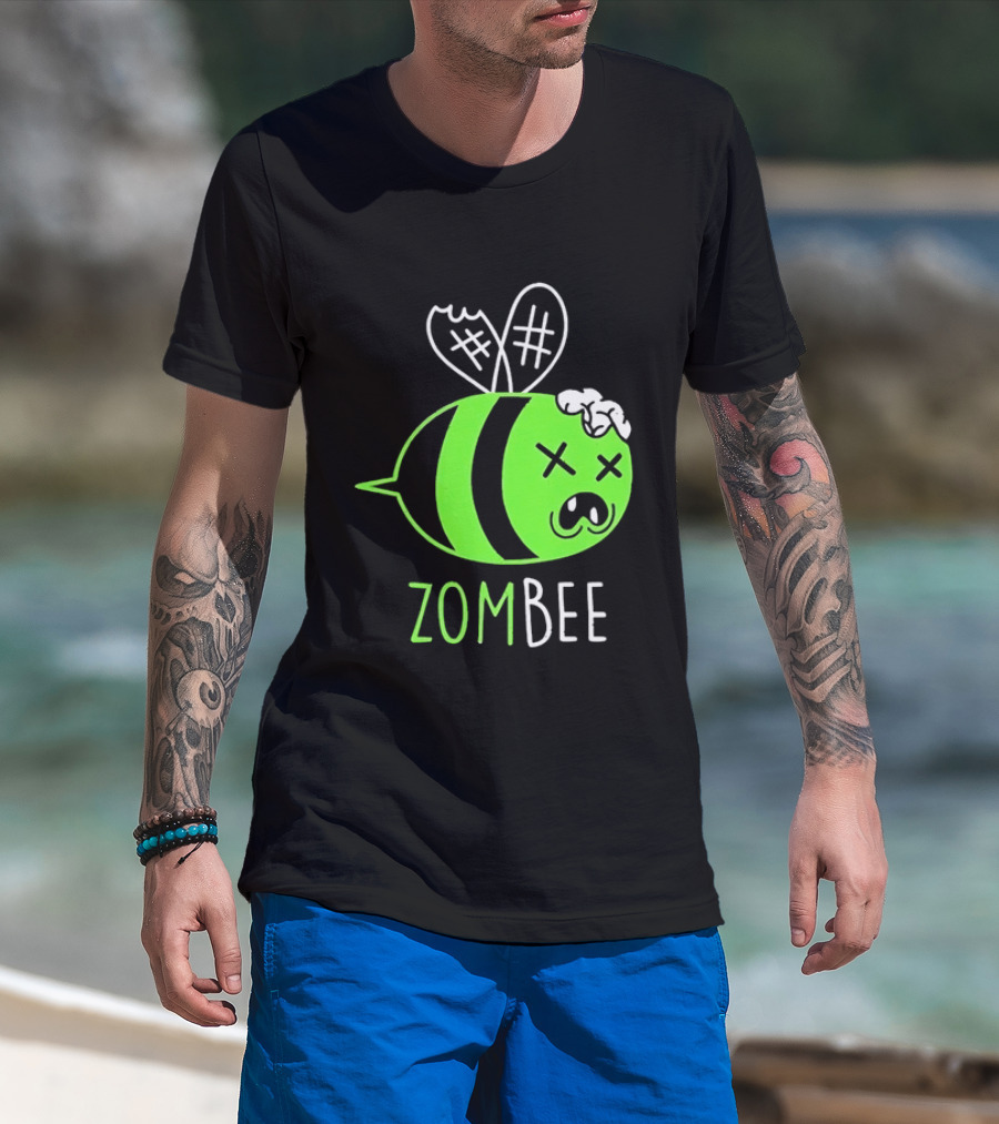 Zombee Brainy Undead Insect Horror Bee T-Shirt