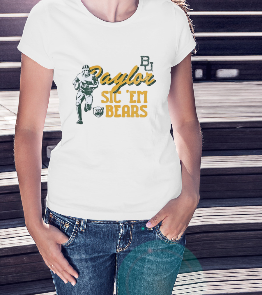 Baylor Bears Sic 'Em BU Football Eighteen Forty Five T-Shirt