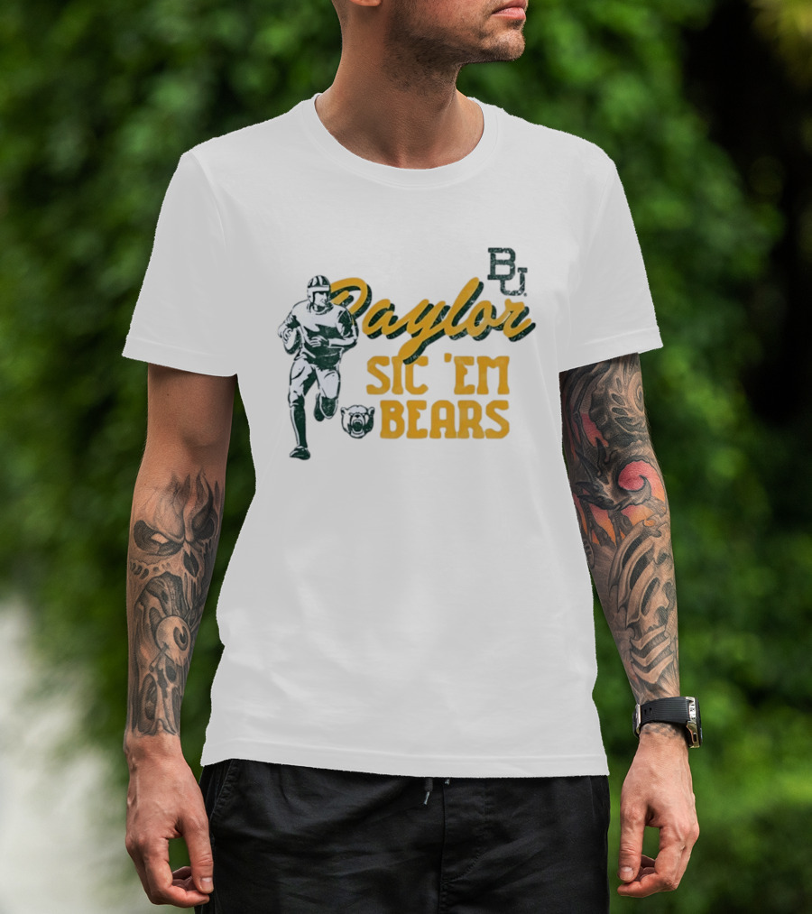 Baylor Bears Sic 'Em BU Football Eighteen Forty Five T-Shirt