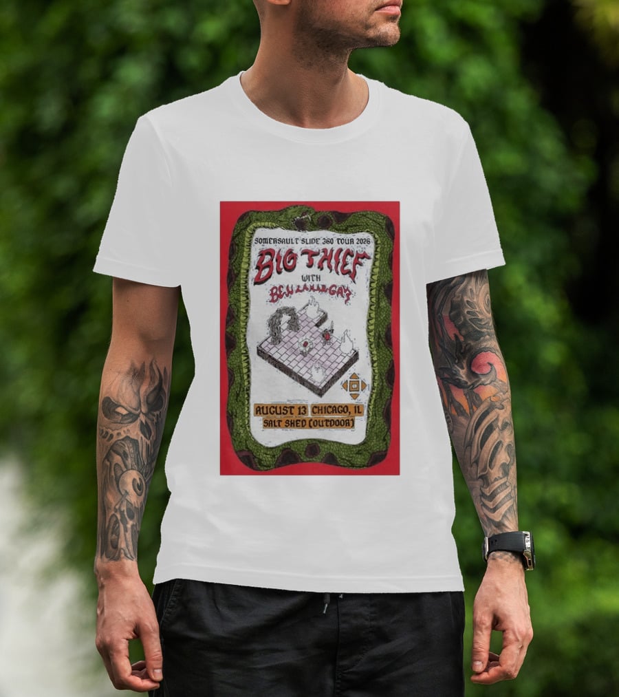 Somersault'slide 360 Tour 2026 Big Thief With Ben Lamar Gay August 13 Chicago Salt Shed Outdoor T-Shirt