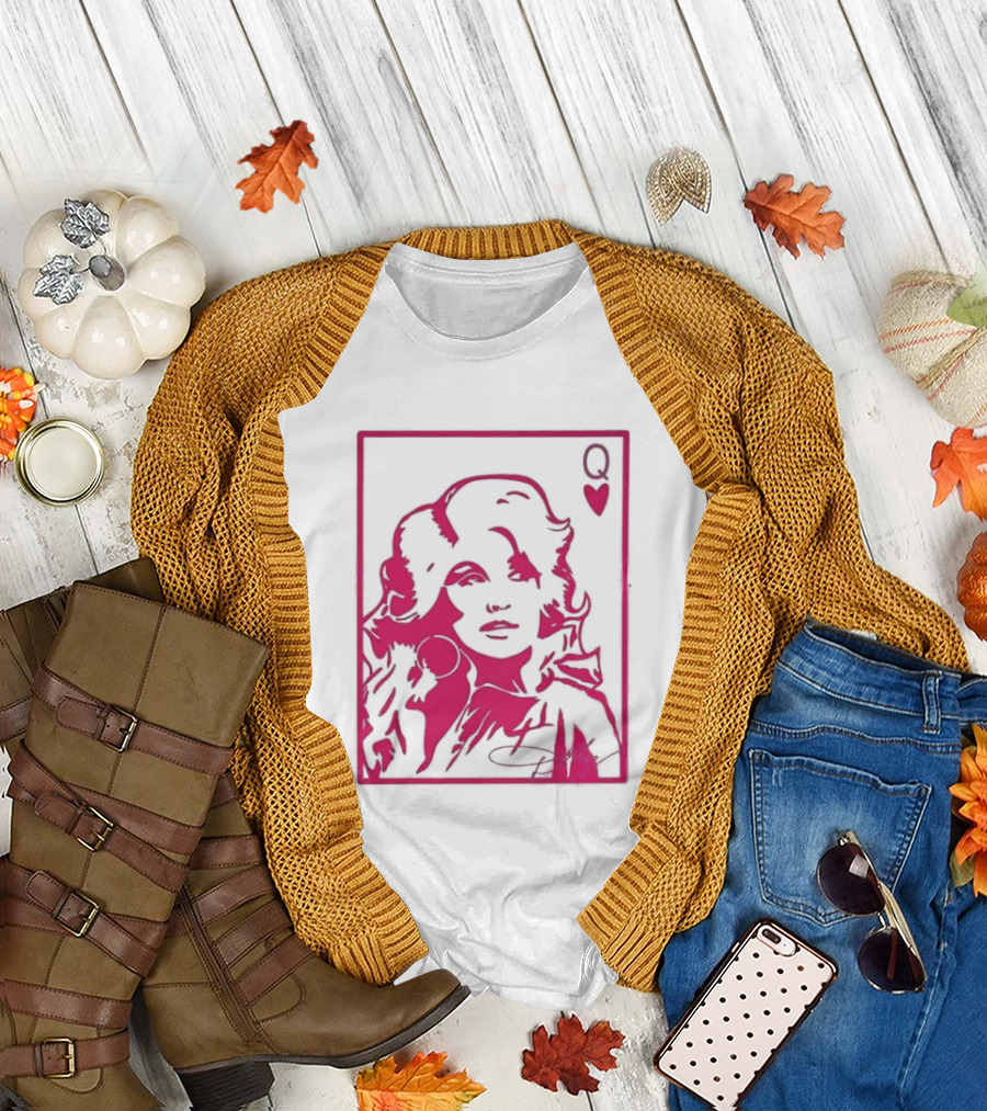 Dolly Parton Queen Of Hearts Playing Card Country Music T-Shirt