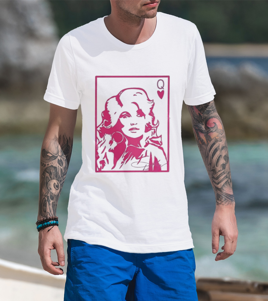 Dolly Parton Queen Of Hearts Playing Card Country Music T-Shirt