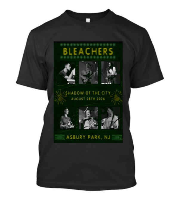 Bleachers Shadow Of The City Asbury Park NJ August 28th 2026 T-Shirt