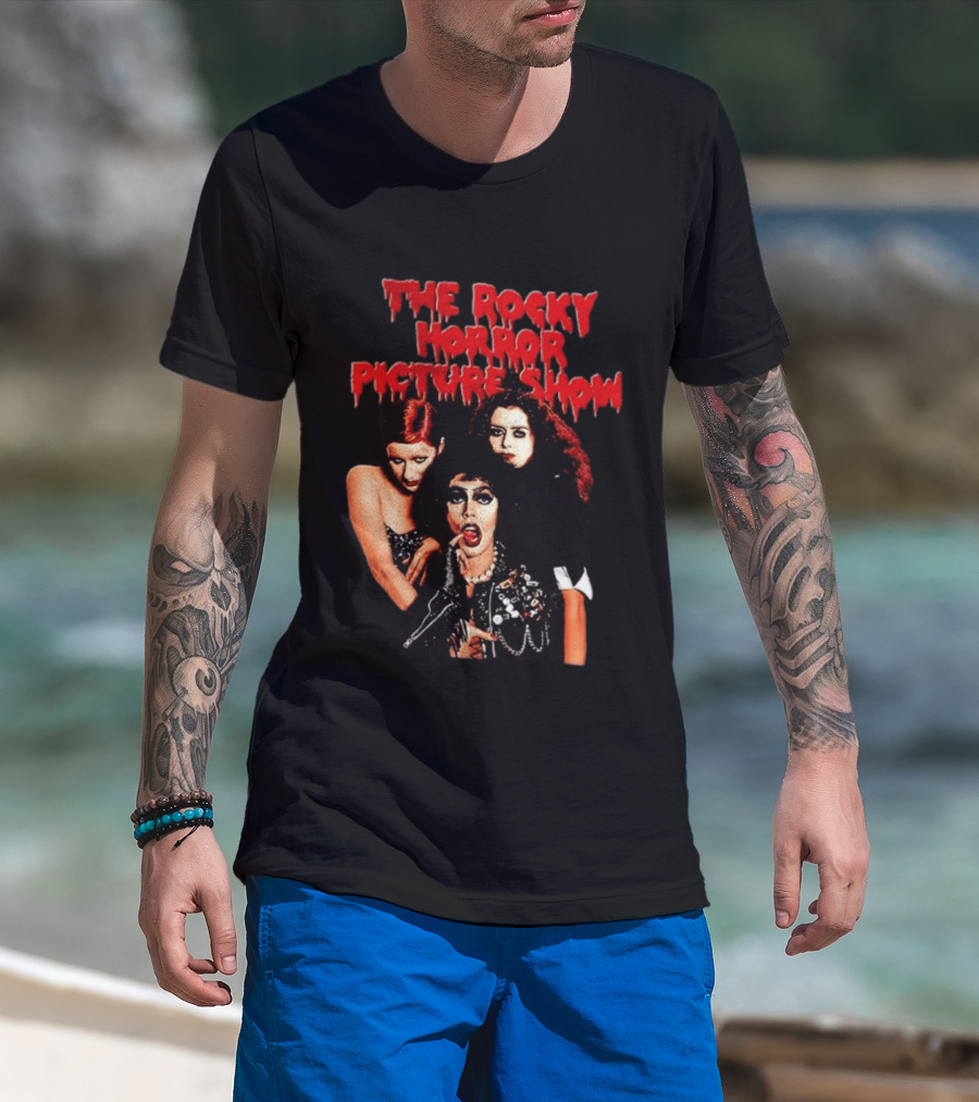 The Rocky Horror Picture Show Dr Frank N Furter Columbia Magenta T-Shirt