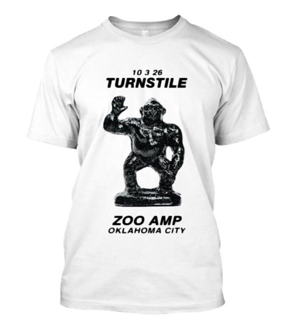 10326 Turnstile Zoo Amp Oklahoma City Gorilla Statue T-Shirt
