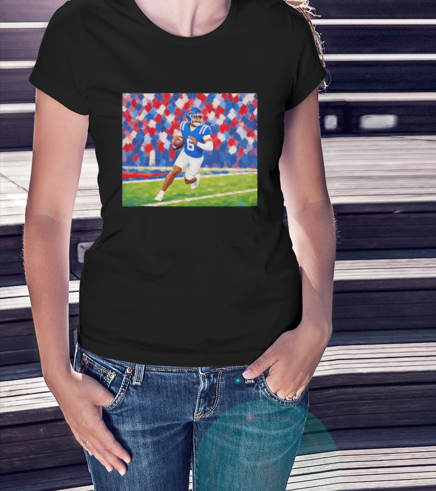 Trinidad Chambliss Quarterback No 6 University Of Mississippi Football T-Shirt
