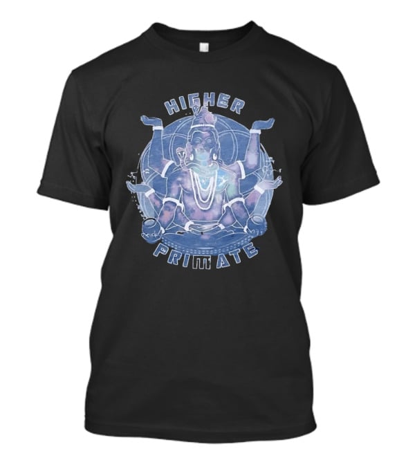 Higher Primate Shiva Meditation Galaxy Spiritual T-Shirt