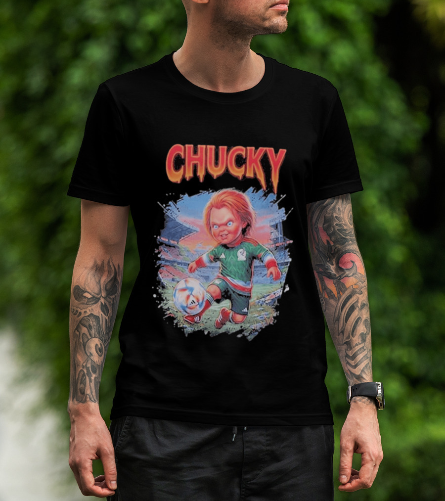 Chucky In Mexico Soccer Halloween House Of Tees T-Shirt