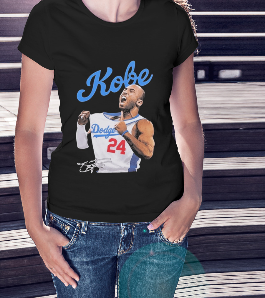 House Of Tees Kobe Bryant Dodgers 24 Jersey Image T-Shirt