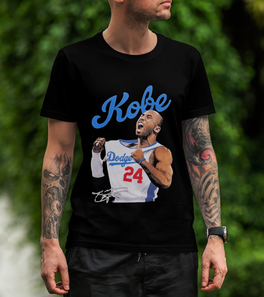 House Of Tees Kobe Bryant Dodgers 24 Jersey Image T-Shirt