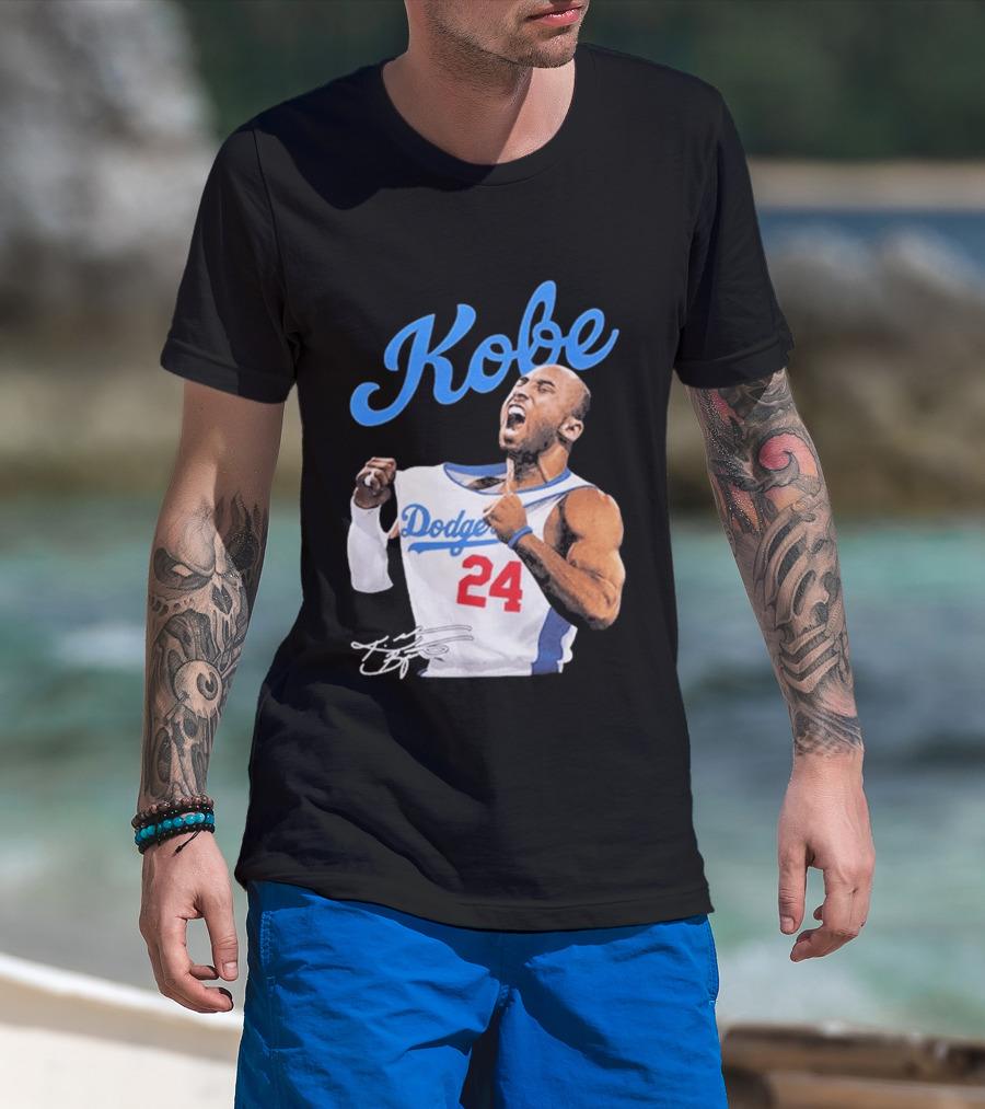 House Of Tees Kobe Bryant Dodgers 24 Jersey Image T-Shirt