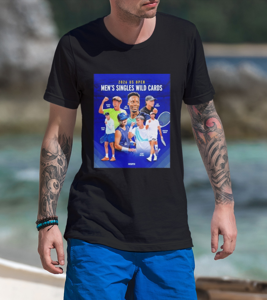 2026 US Open Men's Singles Wild Cards Michael Zheng Gael Monfils Jack Sock Martin Damm Alex Michelsen Ben Shelton Alexei Popyrin Dominic Stricker T-Shirt
