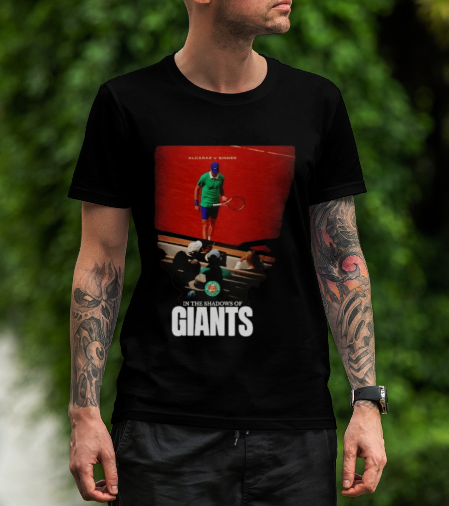 Alcaraz V Sinner Roland Garros In The Shadows Of Giants T-Shirt