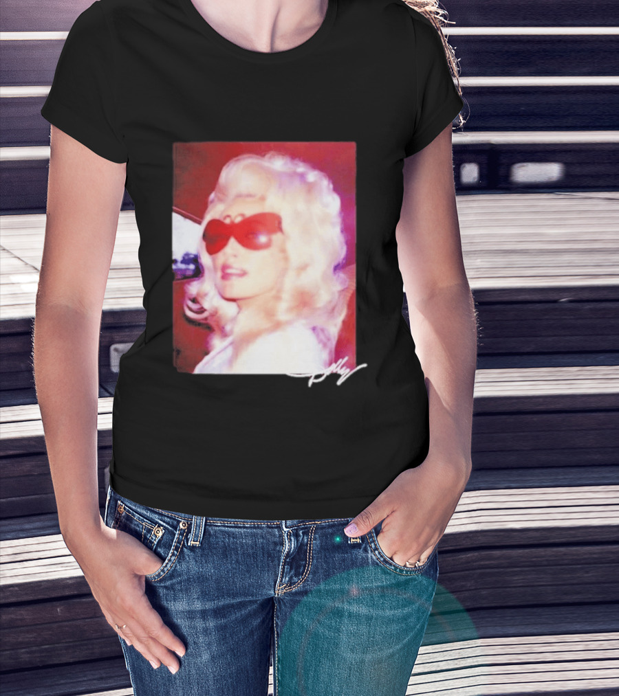 Dolly Parton Iconic Vintage Style With Red Sunglasses T-Shirt