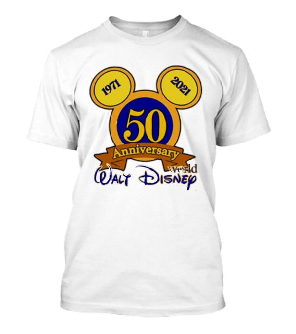 1971 2021 50th Anniversary Walt Disney World Mickey Ears Celebration T-Shirt