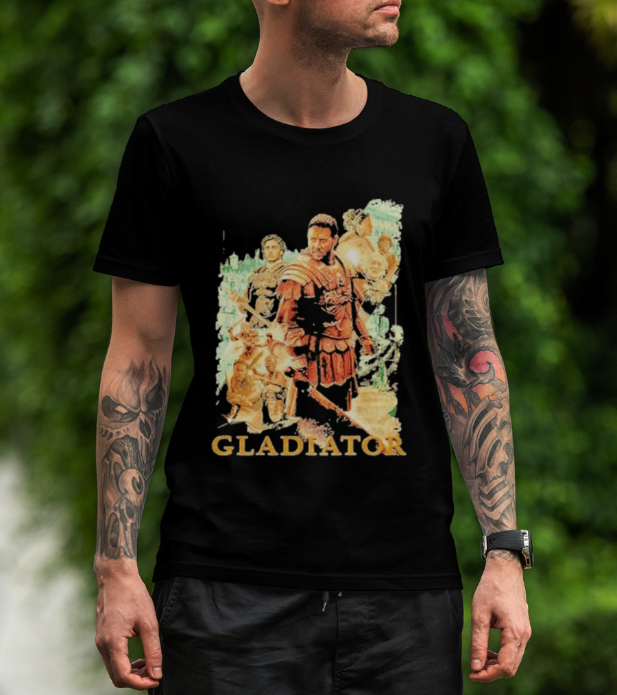 Gladiator Maximus Collage Russell Crowe Roman Warrior Epic T-Shirt