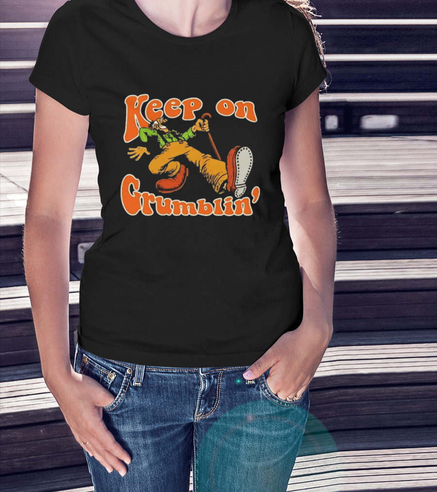 Keep On Grumblin' Cartoon Old Man T-Shirt