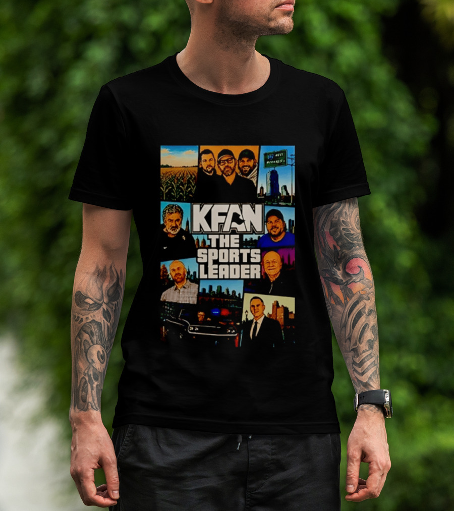 KFAN The Sports Leader Radio Personalities Illustrated T-Shirt