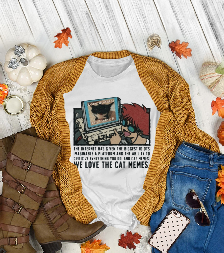Edward Cowboy Bebop Internet Idiots Cat Memes Lore Update I'm Losing It T-Shirt
