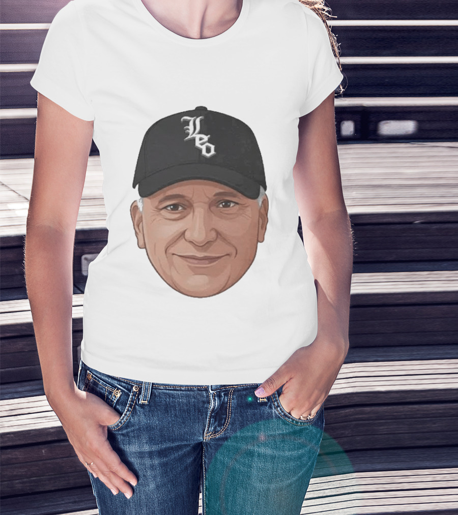 Pope Leo Face Cap Chicago White Sox T-Shirt
