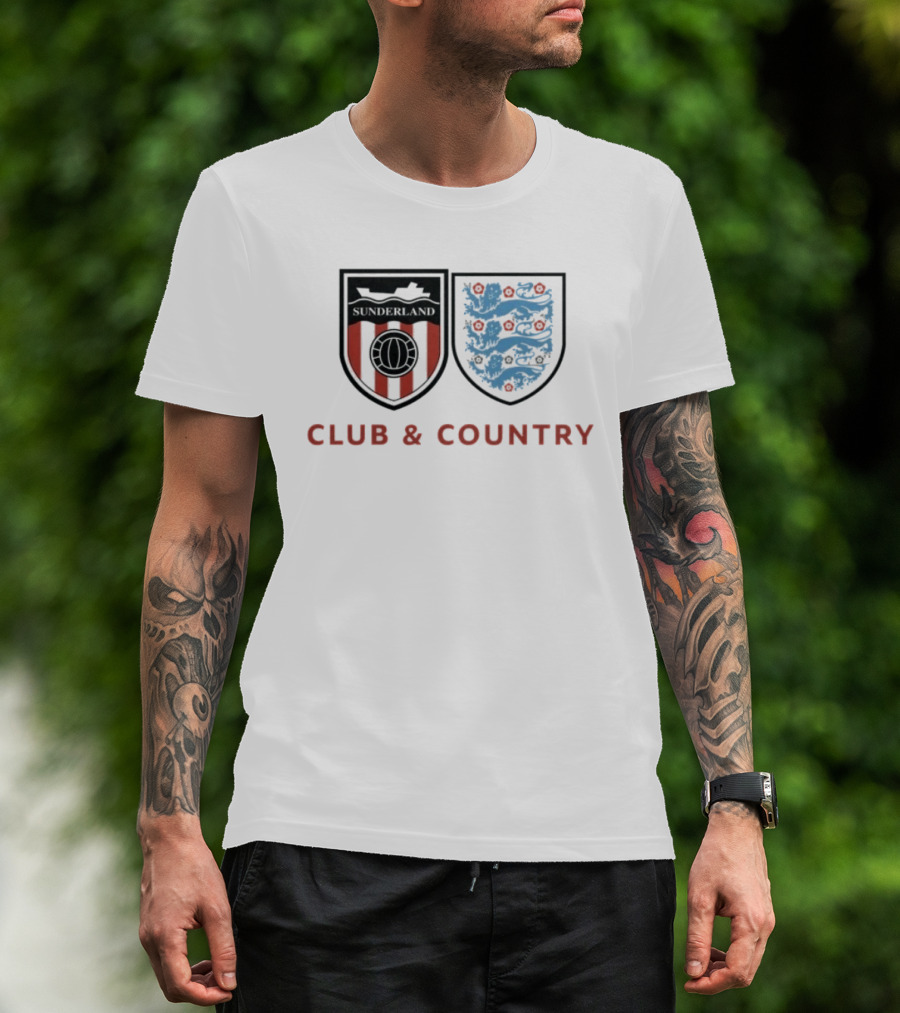Sunderland Club & Country England Football Crest T-Shirt