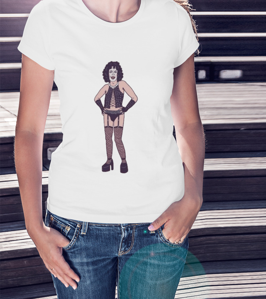 Tim Curry Dr Frank N Furter The Rocky Horror Picture Show Iconic Costume T-Shirt