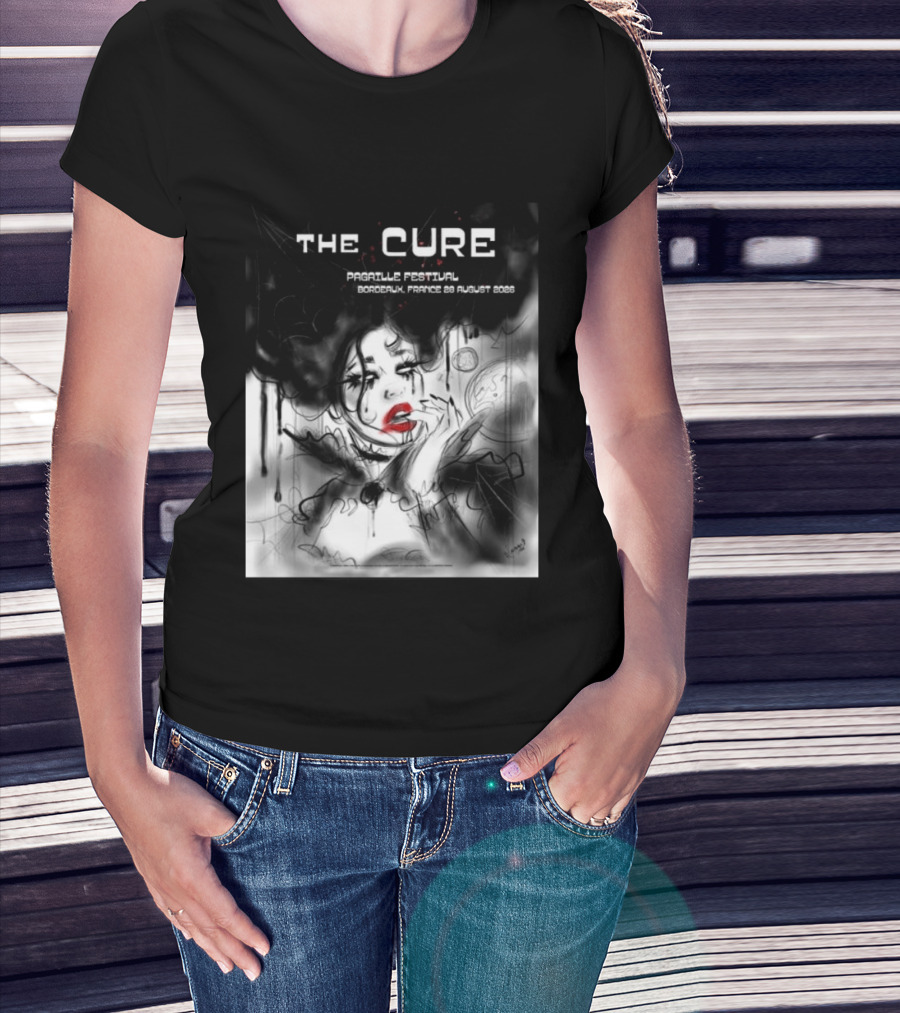 The Cure Pagaille Festival Bordeaux France 28 August 2026 Event T-Shirt