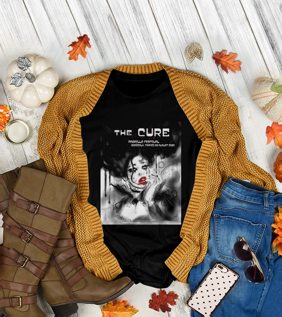 The Cure Pagaille Festival Bordeaux France 28 August 2026 Event T-Shirt