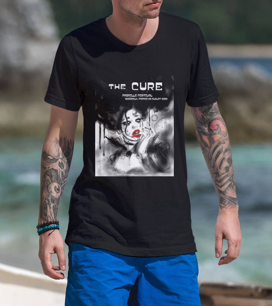 The Cure Pagaille Festival Bordeaux France 28 August 2026 Event T-Shirt