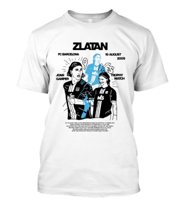 Zlatan Ibrahimović FC Barcelona 19 August 2009 Joan Gamper Trophy Més Match T-Shirt