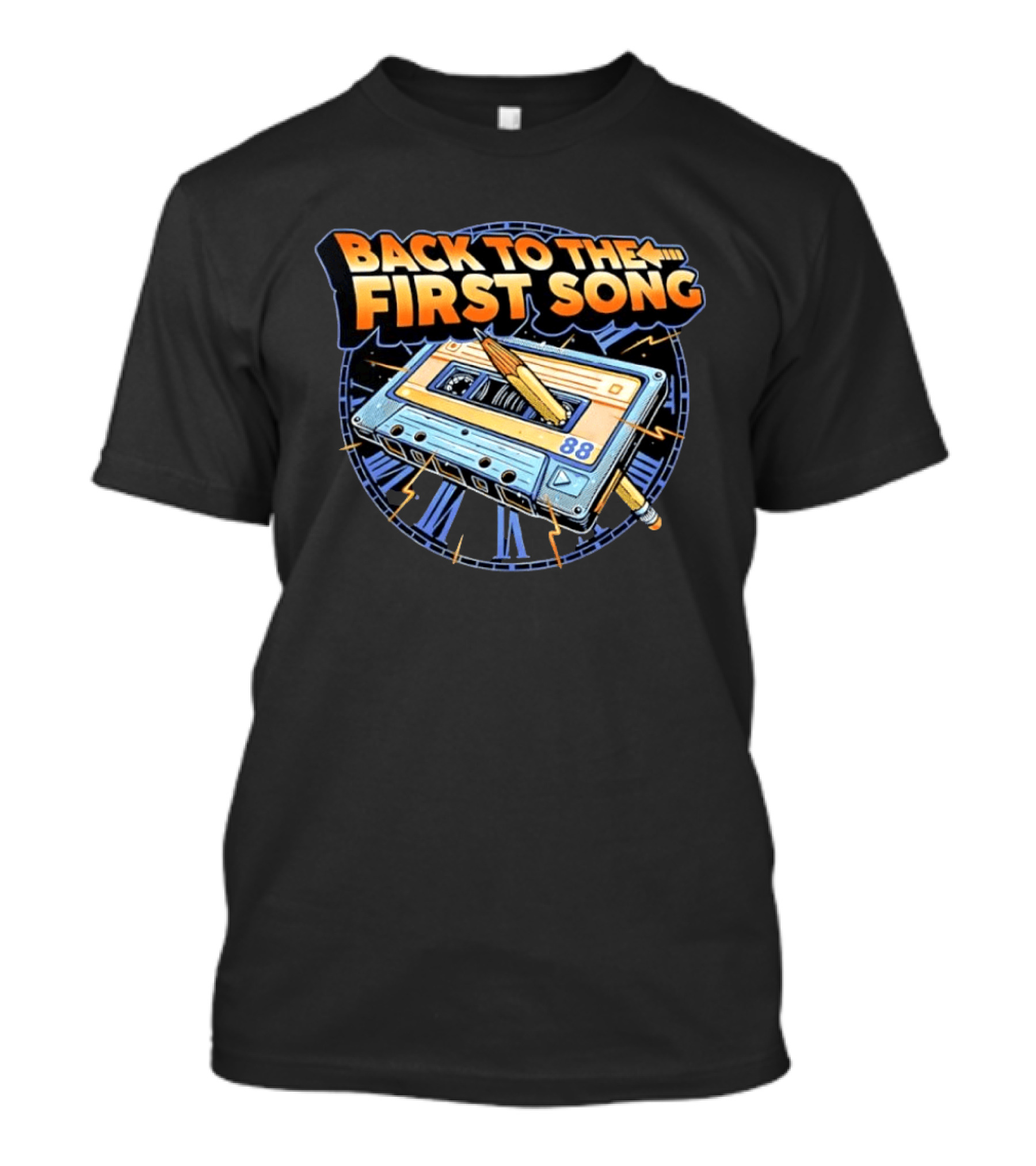 Back To The First Song 88 Cassette Tape Retro Rewind Nostalgia T-Shirt