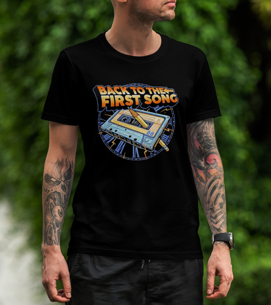 Back To The First Song 88 Cassette Tape Retro Rewind Nostalgia T-Shirt