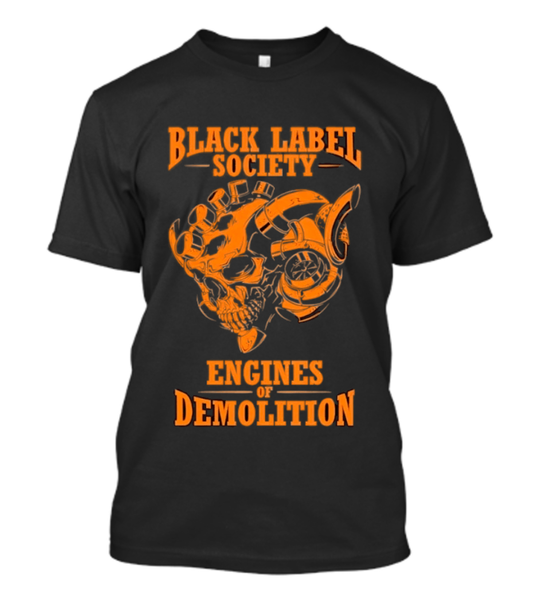 Black Label Society Engines Of Demolition Skull T-Shirt