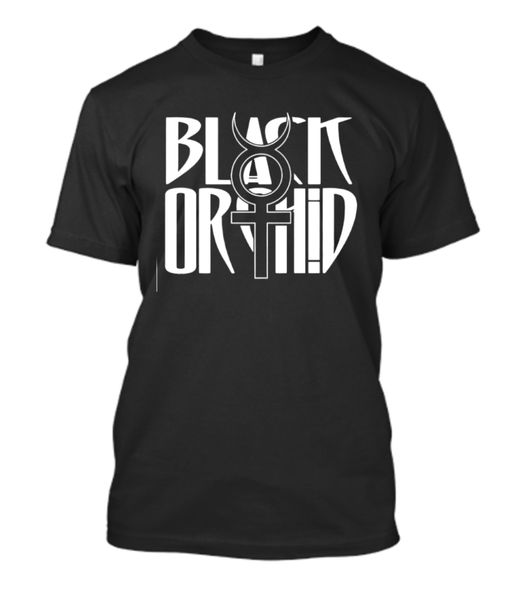 Black Orchid Occult Gothic Mystical T-Shirt
