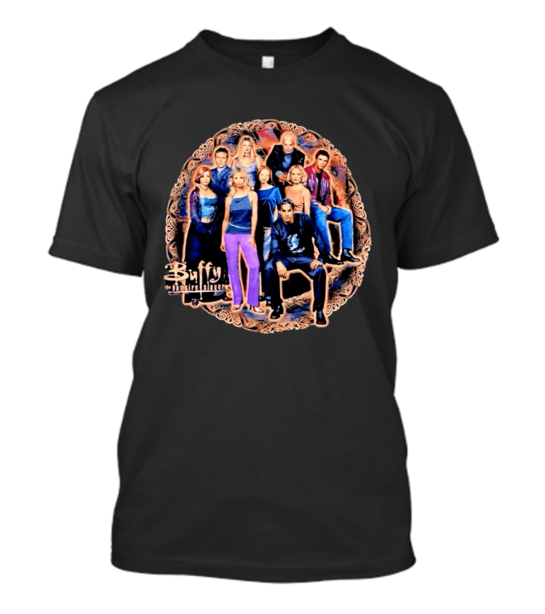 Buffy The Vampire Slayer Cast Angel Ensemble T-Shirt