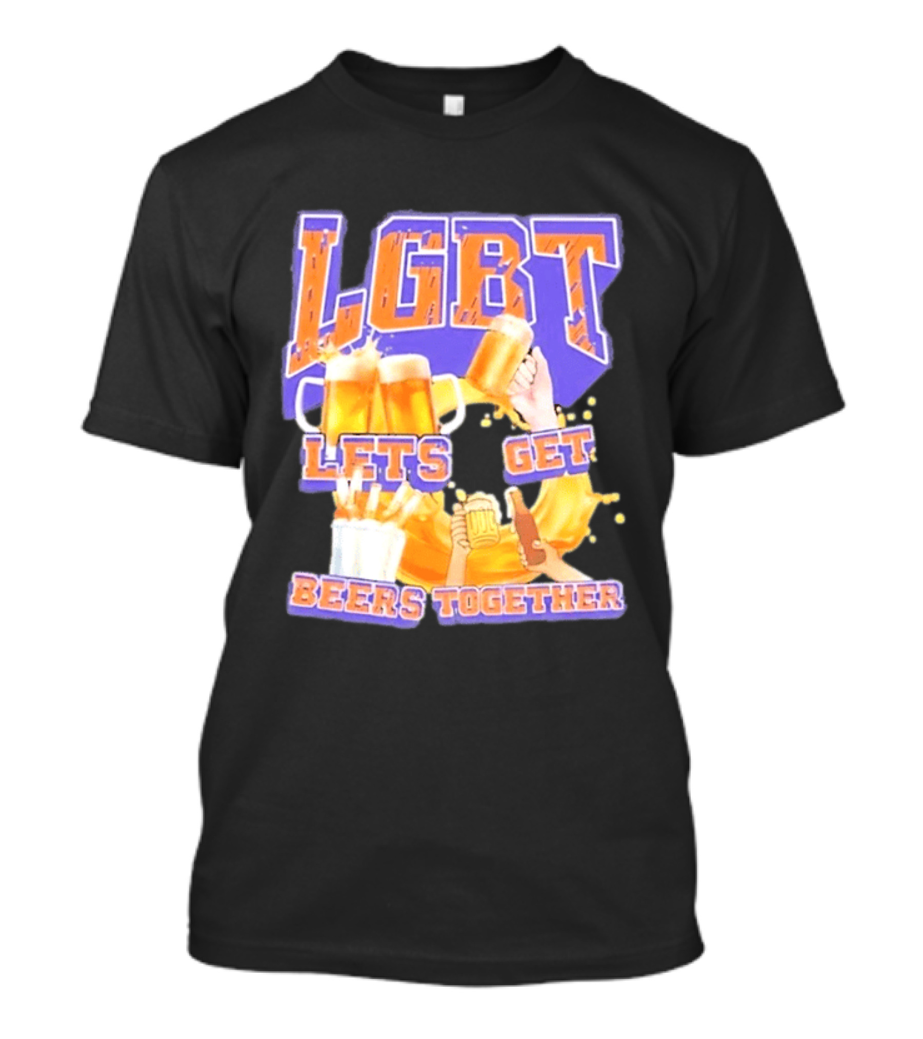 LGBT Lets Get Beers Together With Beer S And Cheers T-Shirt