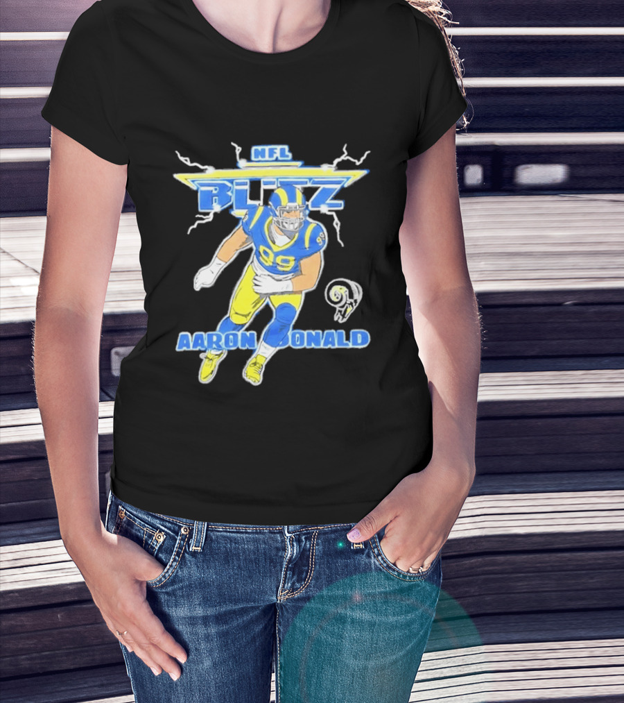 NFL Blitz Aaron Donald Los Angeles Rams 99 T-Shirt