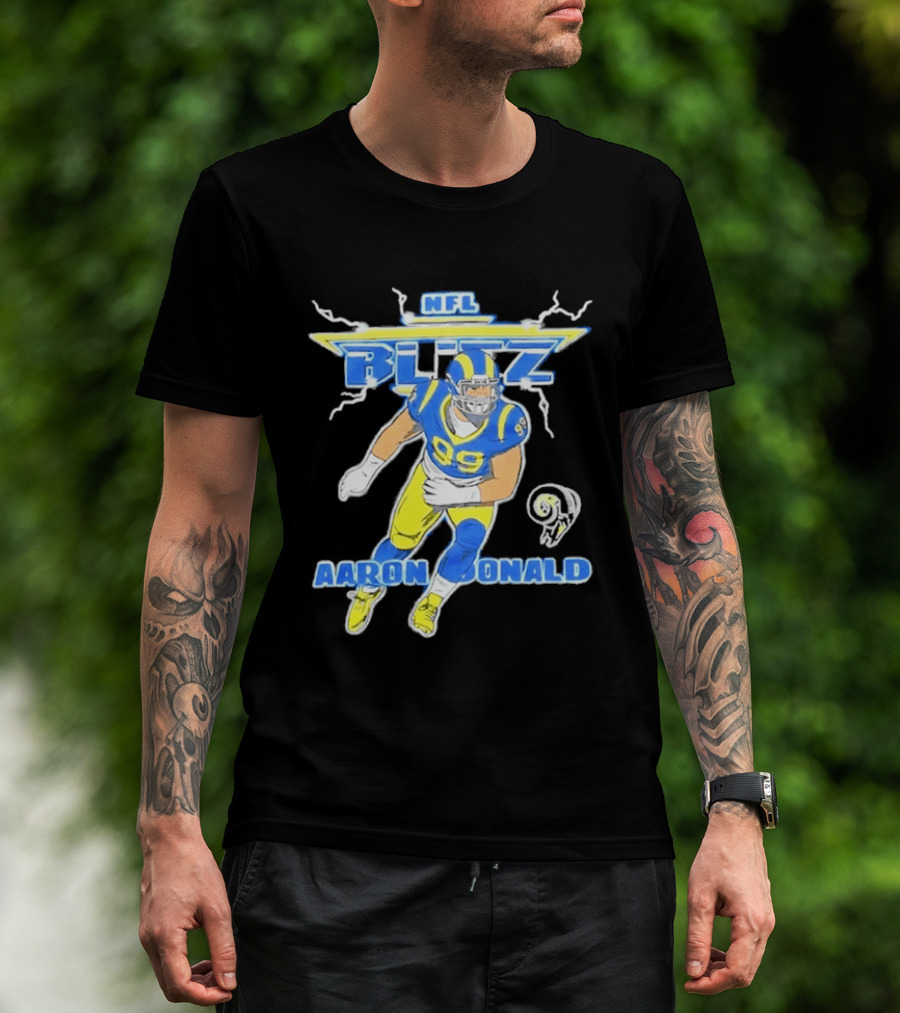 NFL Blitz Aaron Donald Los Angeles Rams 99 T-Shirt