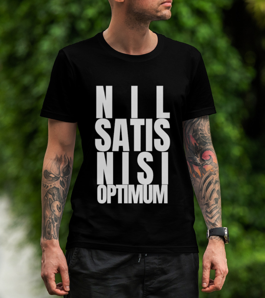 Everton FC Nil Satis Nisi Optimum Motto T-Shirt